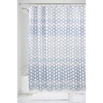 [B01A61SJQE] InterDesign Ombre ヘキサゴン・ファブリック・シャワー・カーテン、180 x 180 cm – ブルー・マルチ 62120EJ