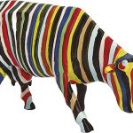 [B001RPK3KY] カウ パレード 置物 オブジェ 牛 Striped ストライプ スモール 20286